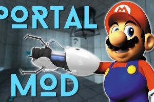 Super Mario 64 превратили в Portal